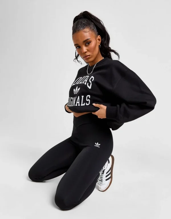 Adidas Originals Crossover High Waist Leggings (Black)