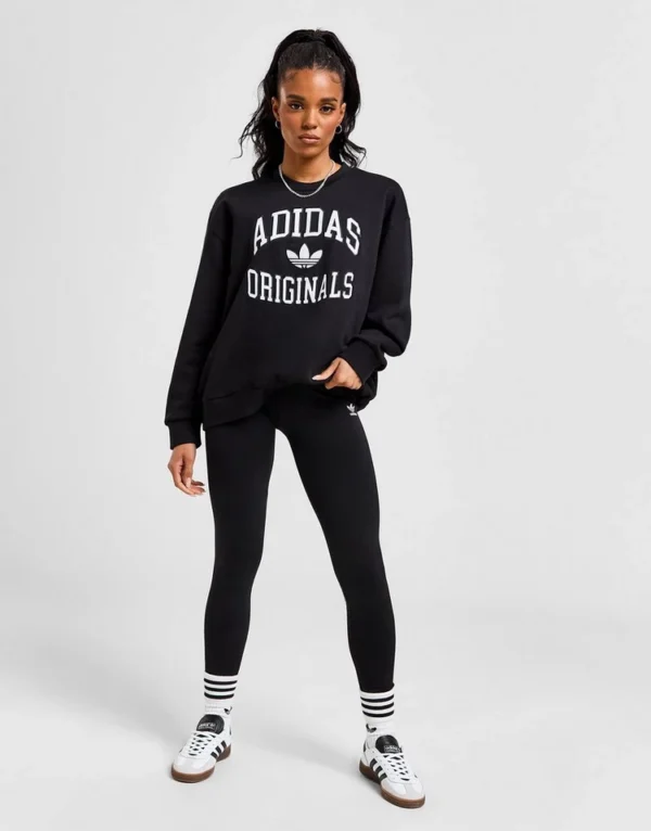 adidas Originals Varsity Crew Sweatshirt Black