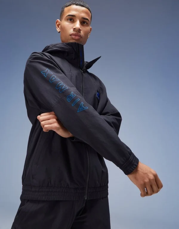 Nike Air Max Woven Jacket (Black & Blue)