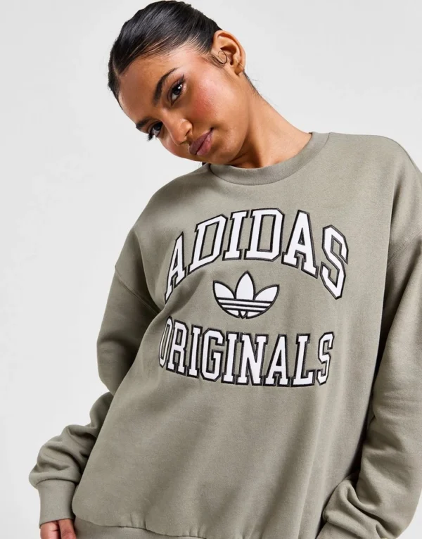 Adidas Originals Varsity Crew Sweatshirt black